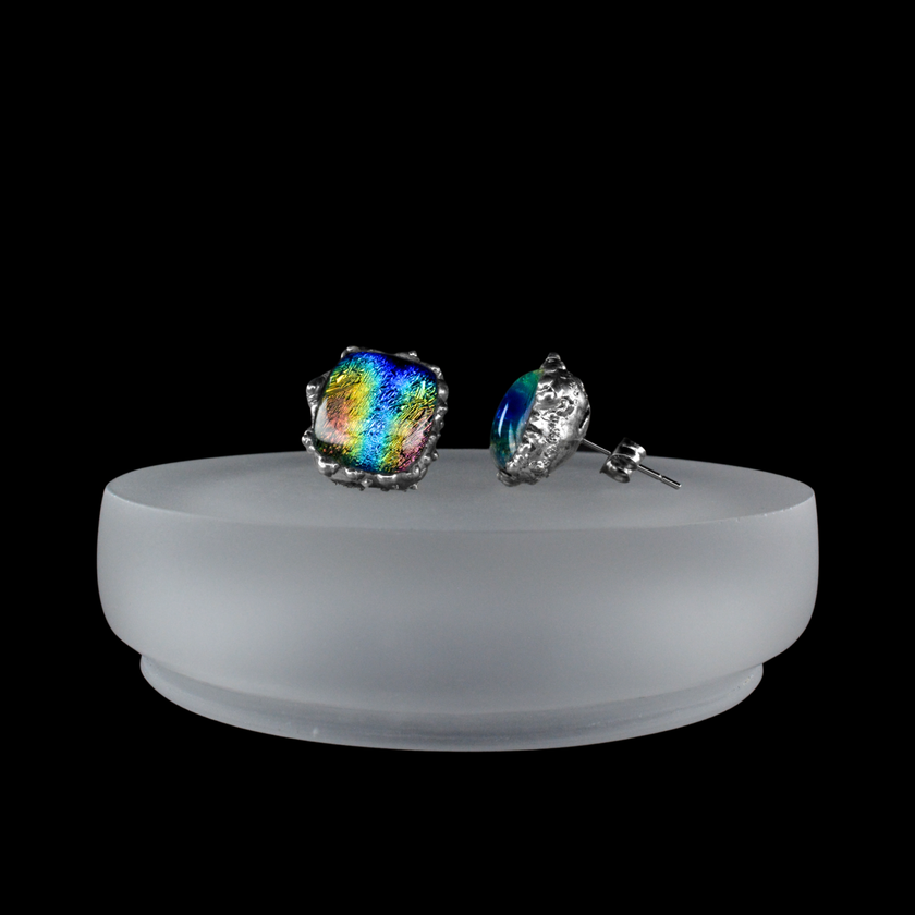 Szivárvány fény fülbevaló