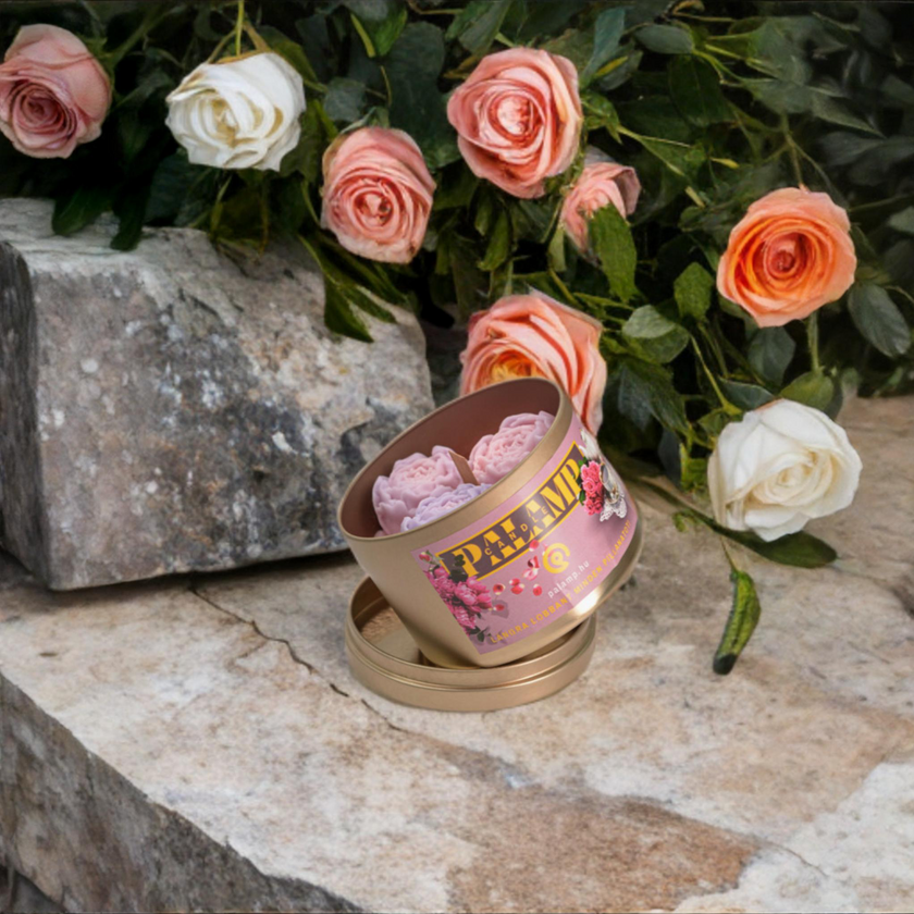 Spring tea rose - szójaviasz gyertya